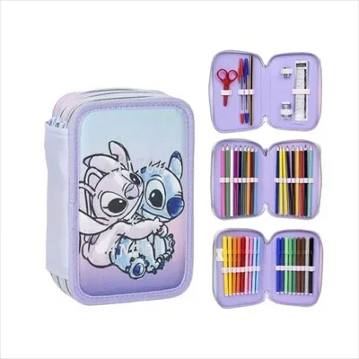 Astuccio 3 zip Stitch con accessori